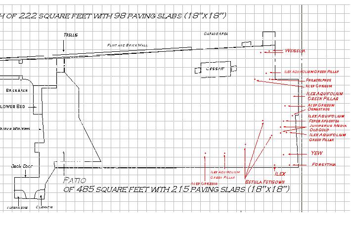 Back Garden Current Design plan